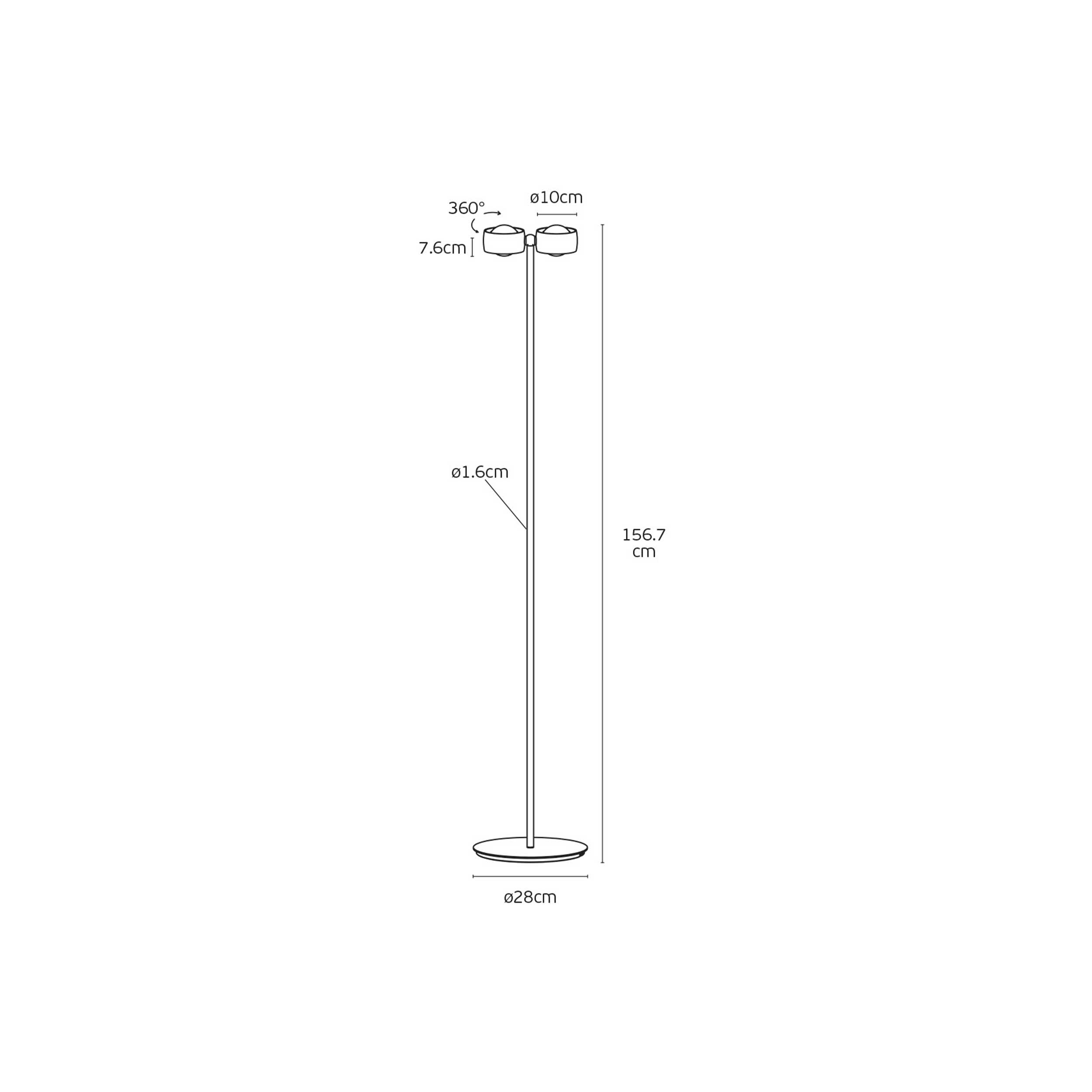 VK Light Aura LED-gulvlampe