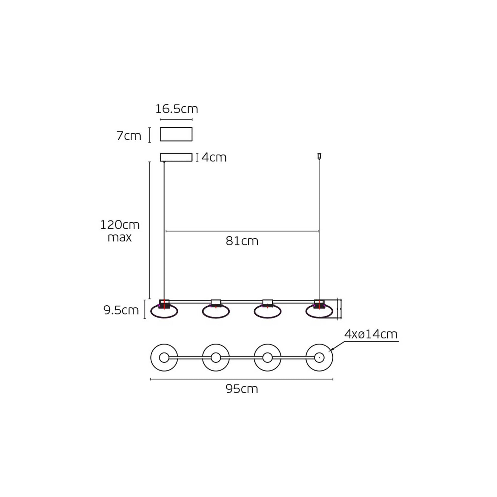 VK Light Diva LED-pendel
