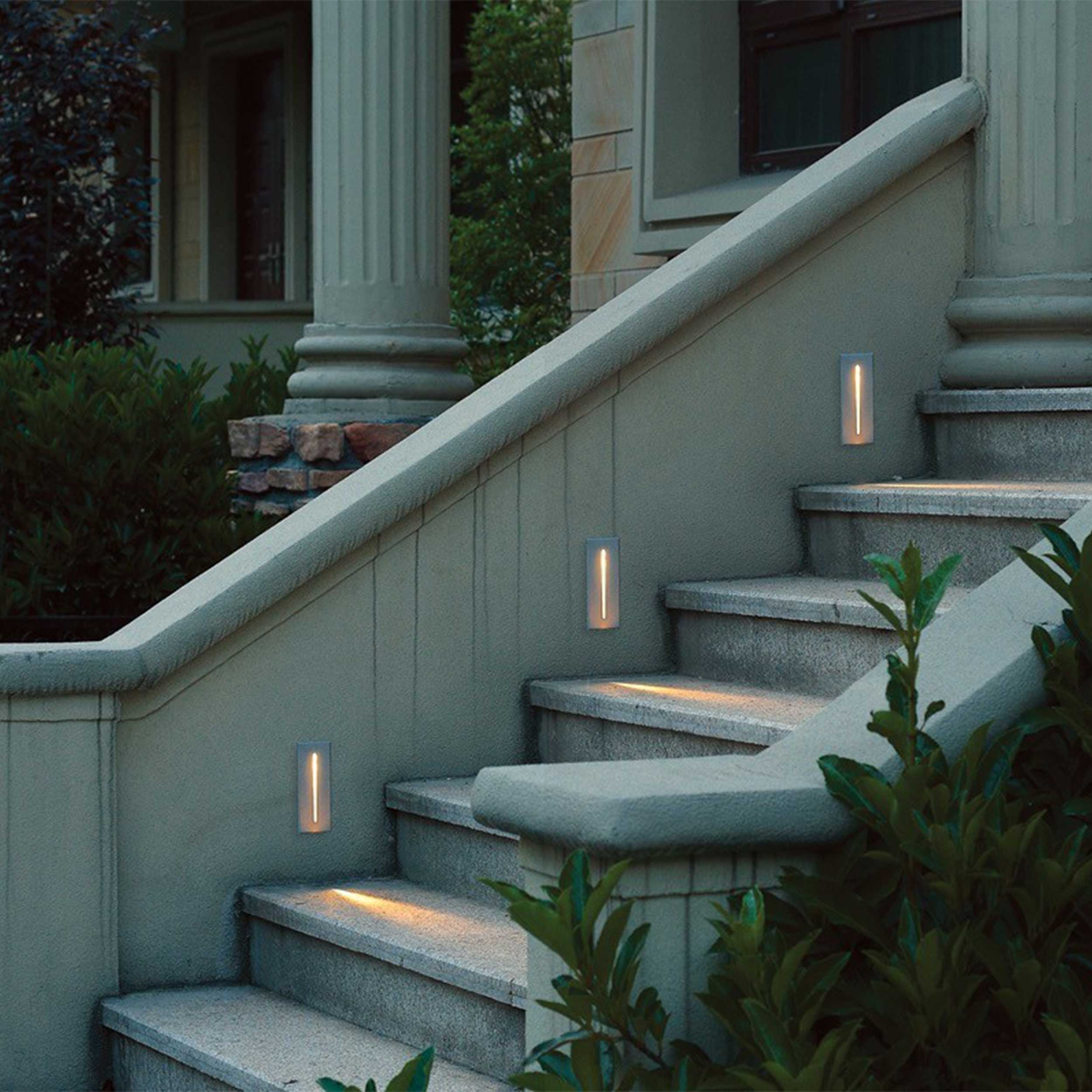 VK Light Fune L LED-indbygget trappeoplysning, rektangulær, IP54