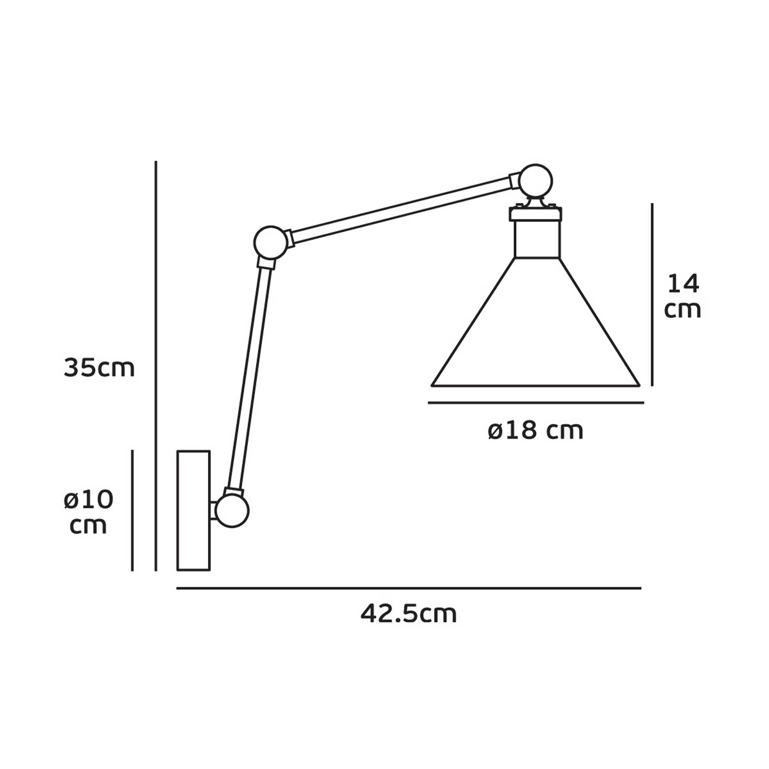 VK Light Gro E27 væglampe