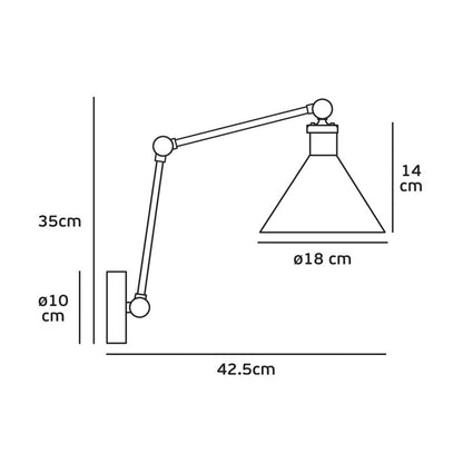 VK Light Gro E27 væglampe