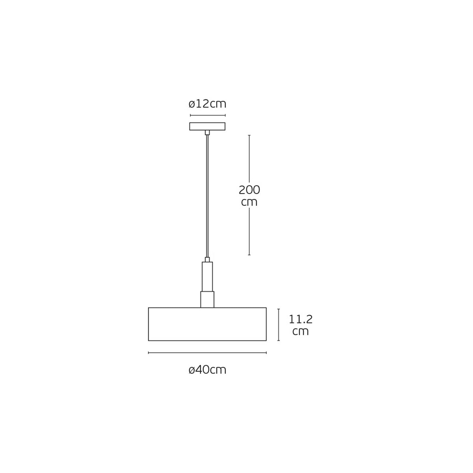 VK Light Halo E27 pendel, rund