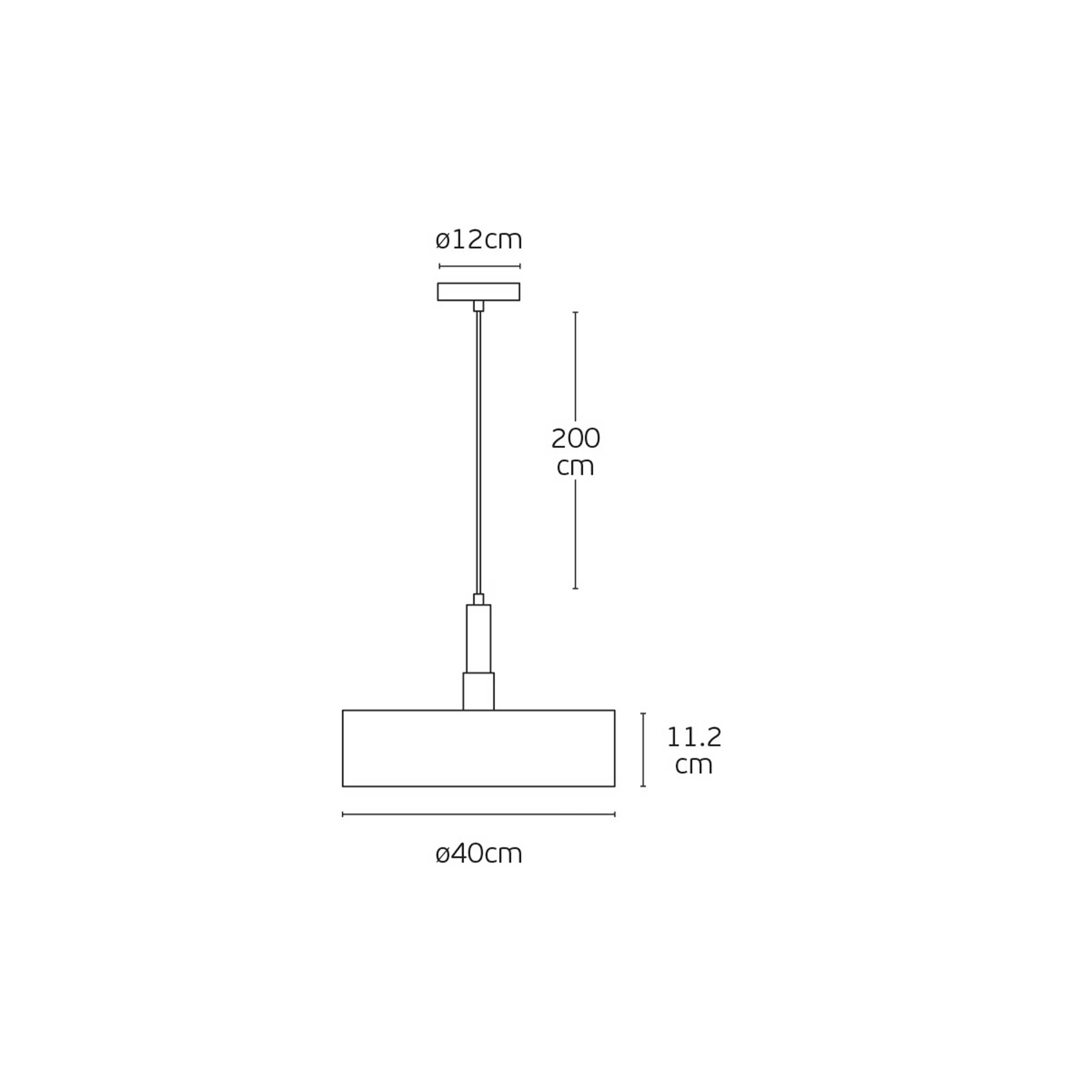 VK Light Halo E27 pendel, rund
