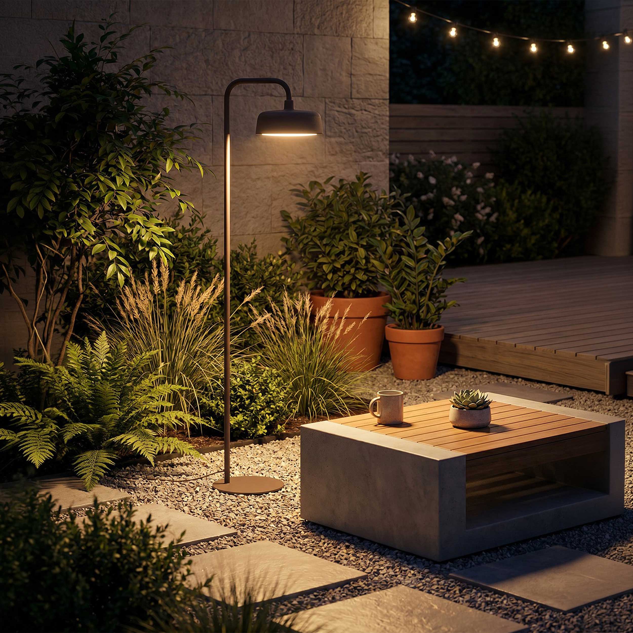 VK Light Jade LED-gulvlampe IP65