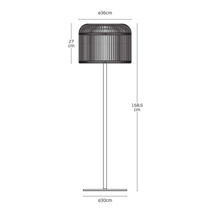 VK Light Keli E27 udendørs standerlampe IP44