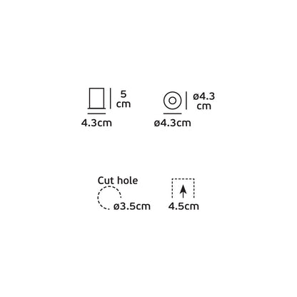 VK Light Bloc Zoom LED justerbar indbygget lampe 15°–24°