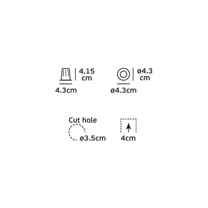 VK Light Bloc Mini LED justerbar indbygget lampe