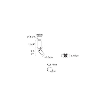 VK Light Coko LED Single Trimless indbygget lampe