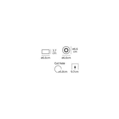 VK Light Irma GU5.3 indbygget spotlampe IP65