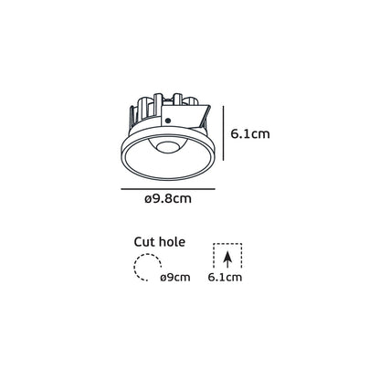 VK Light Poc LED-indbygget lampe IP44