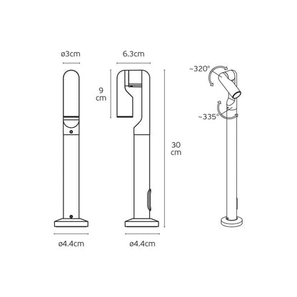 VK Light Lip LED-stolpelampe IP65