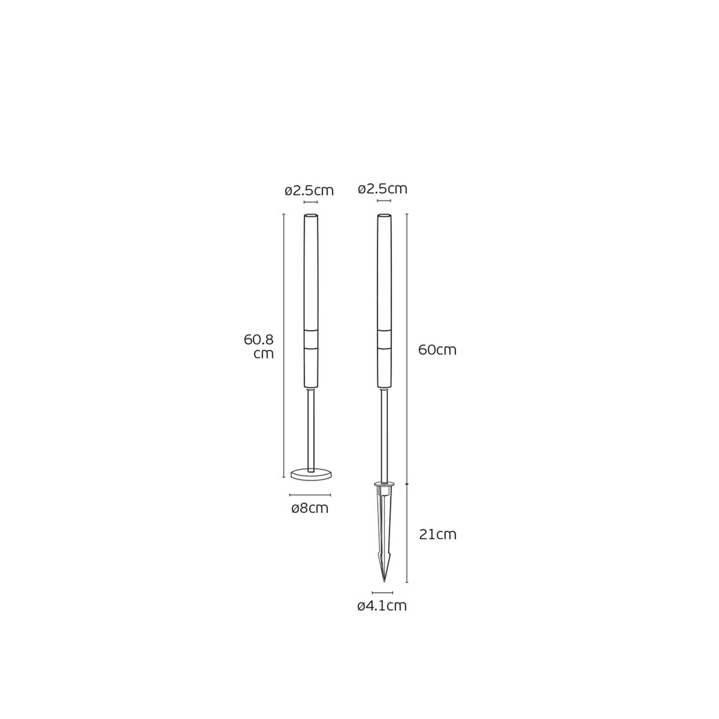 VK Light Mim LED-søjlelampe IP65