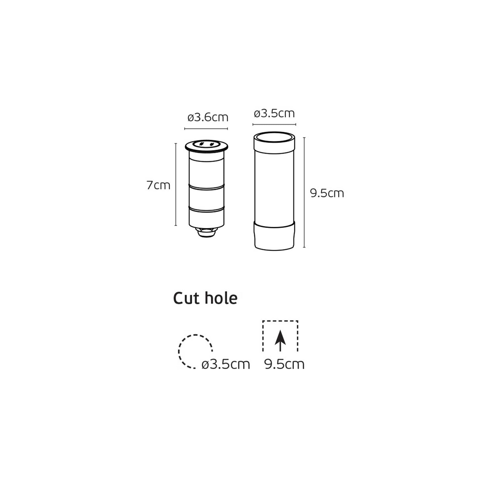 VK Light Moom LED-stolpelampe IP67