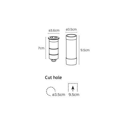VK Light Moom LED-stolpelampe IP67
