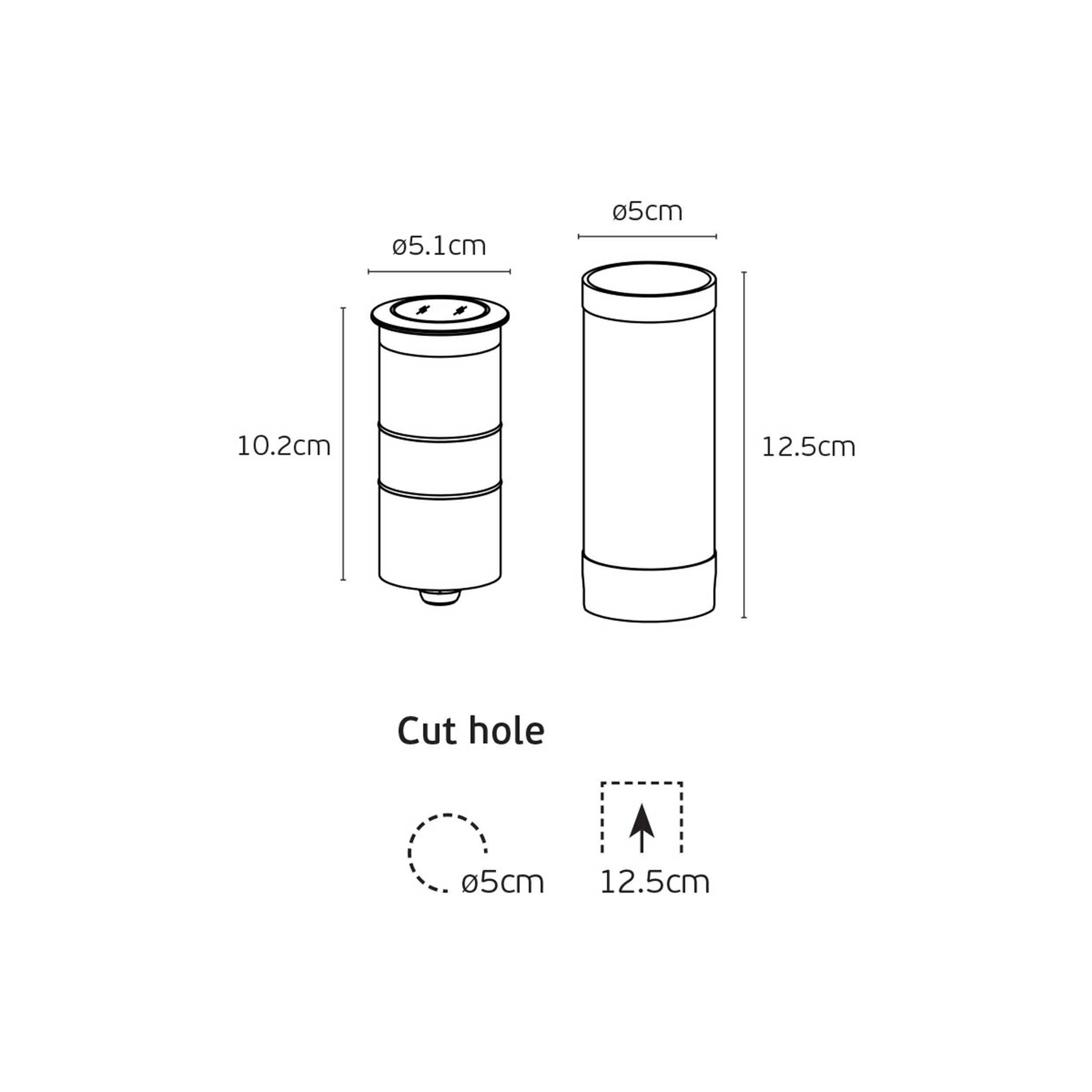 VK Light Moom LED-stolpelampe IP67