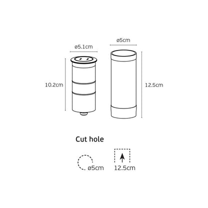 VK Light Moom LED-stolpelampe IP67