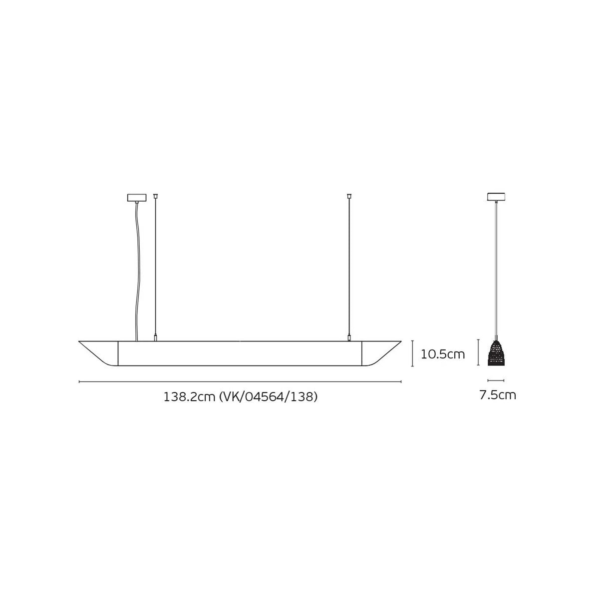 VK Light Mute Slim LED akustisk pendellampe