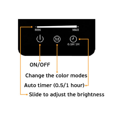 VK Light Nia Square LED bordlampe, dæmpbar, 3CCT