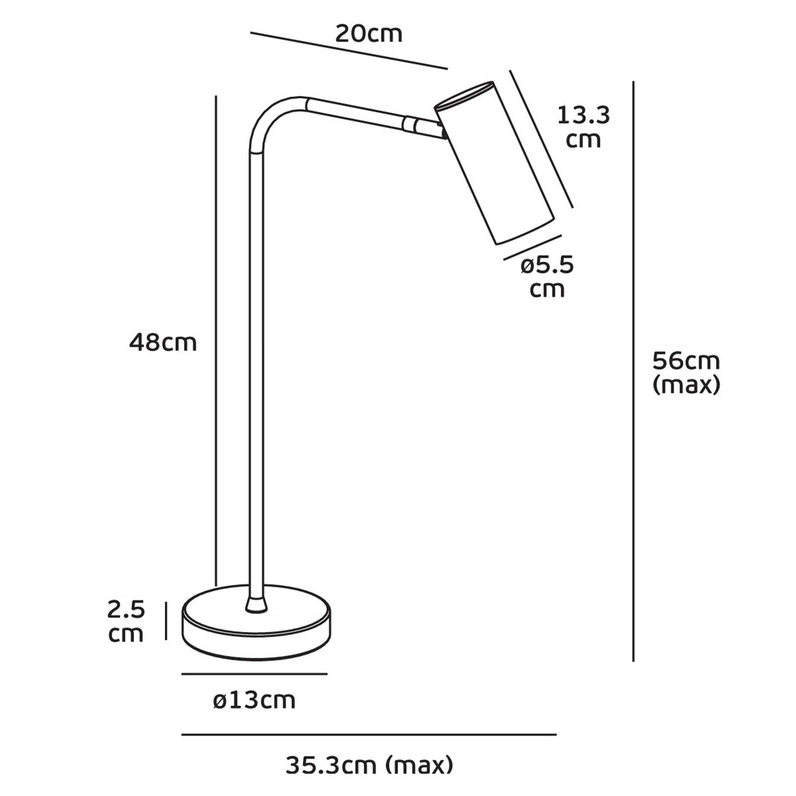 VK Light Sky E27 bordlampe