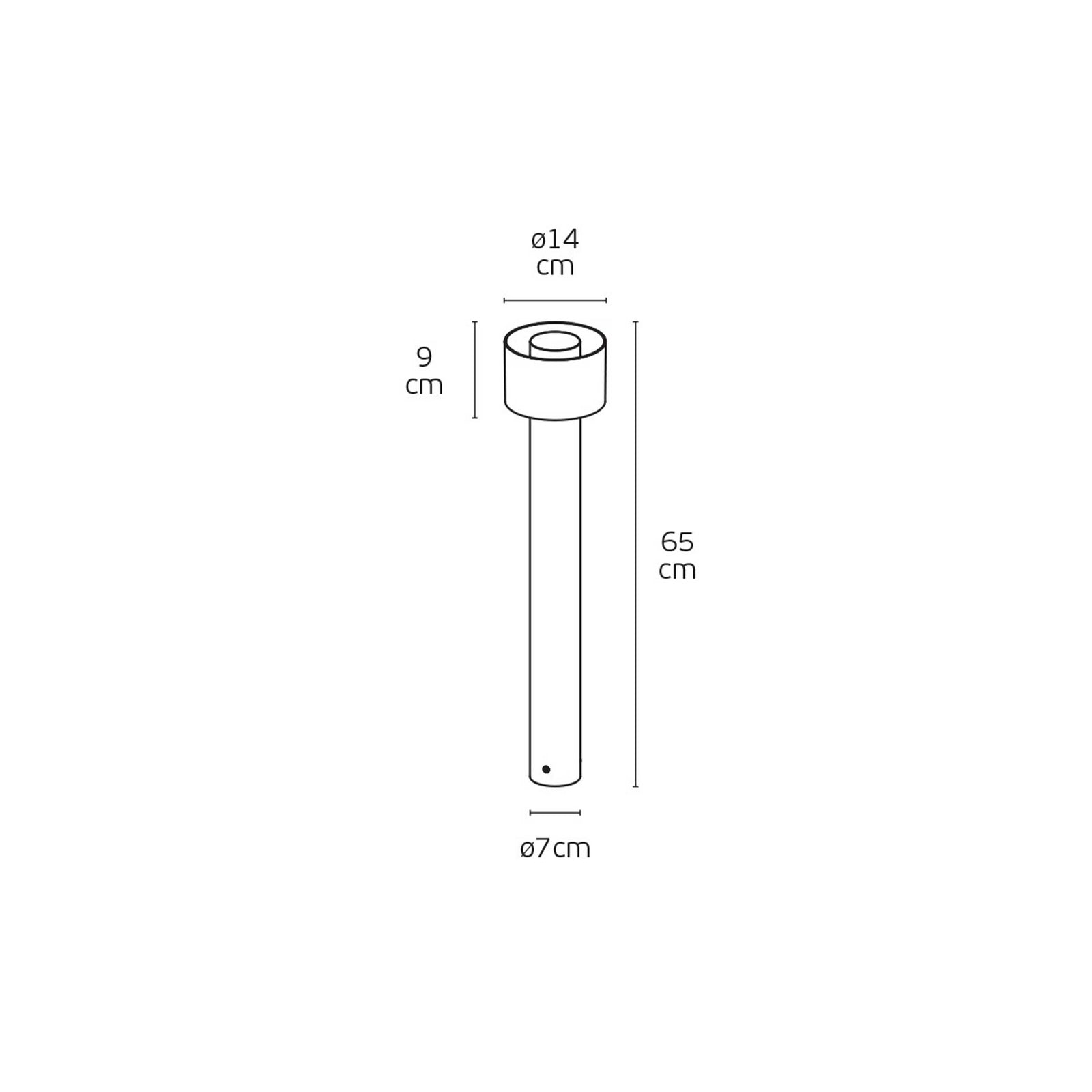 VK Light Ora LED-stolpelampe IP65