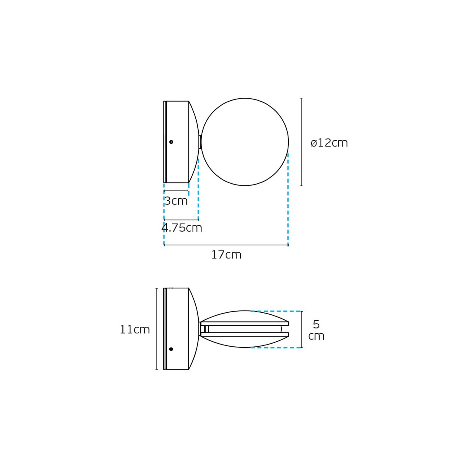 VK Light Pint LED-væglampe IP54