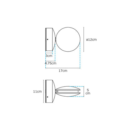 VK Light Pint LED-væglampe IP54