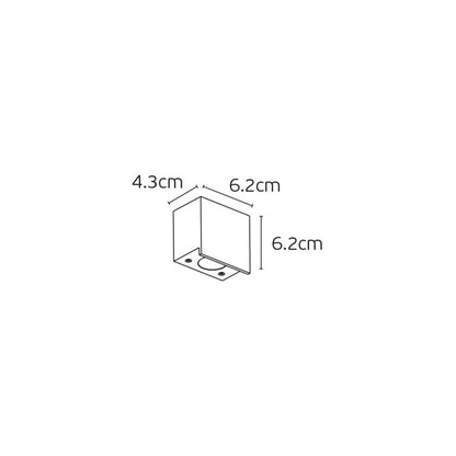 VK Light Pit LED-væglampe IP65, firkantet