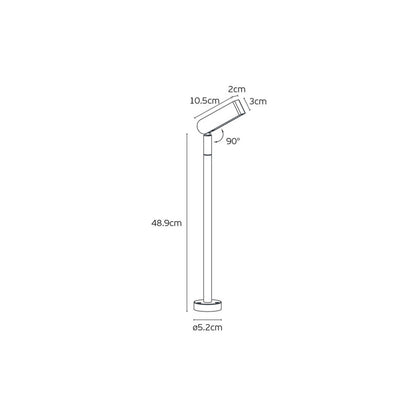 VK Light Robi LED-stolpelampe IP65