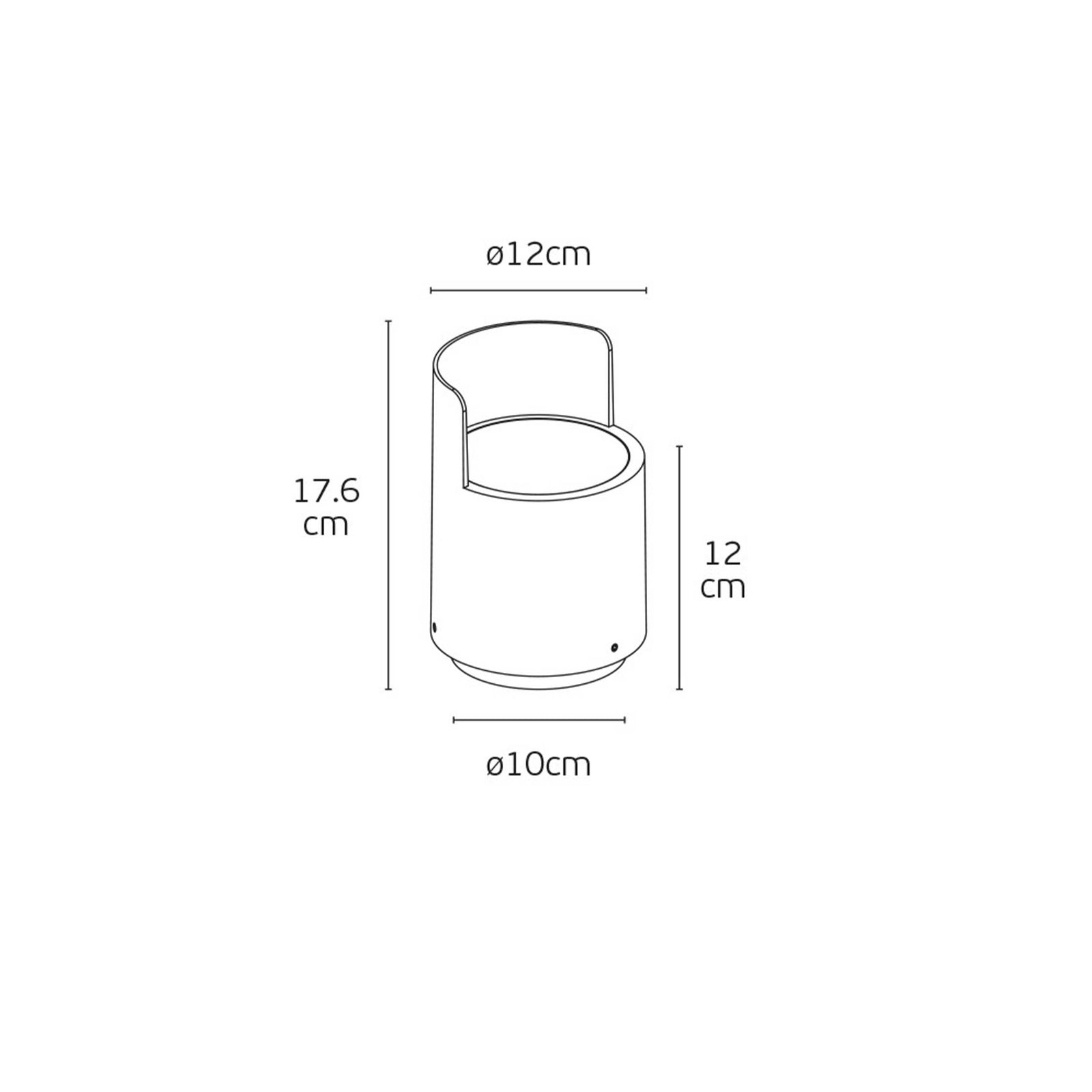 VK Light Upo GU10 søjlelampe IP67