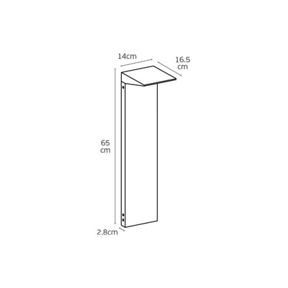 VK Light Zen LED-stolpelampe IP65