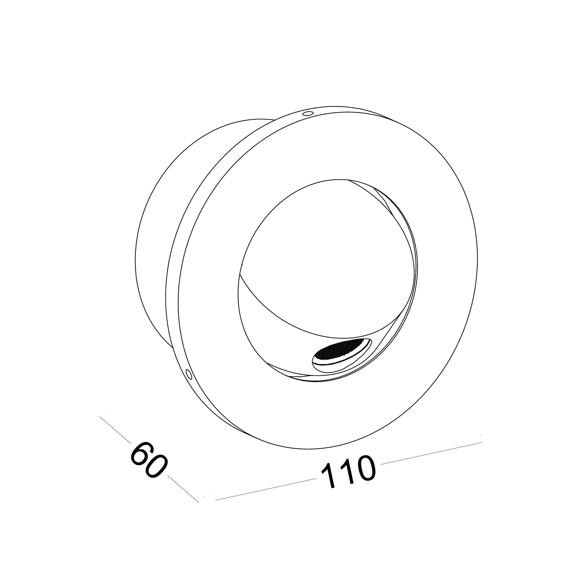 Bedside reading light 2 LED nástěnné zápustné svítidlo