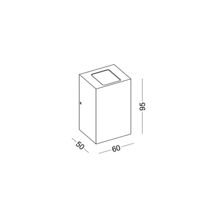Cubic Low Angle LED nástěnné svítidlo IP65