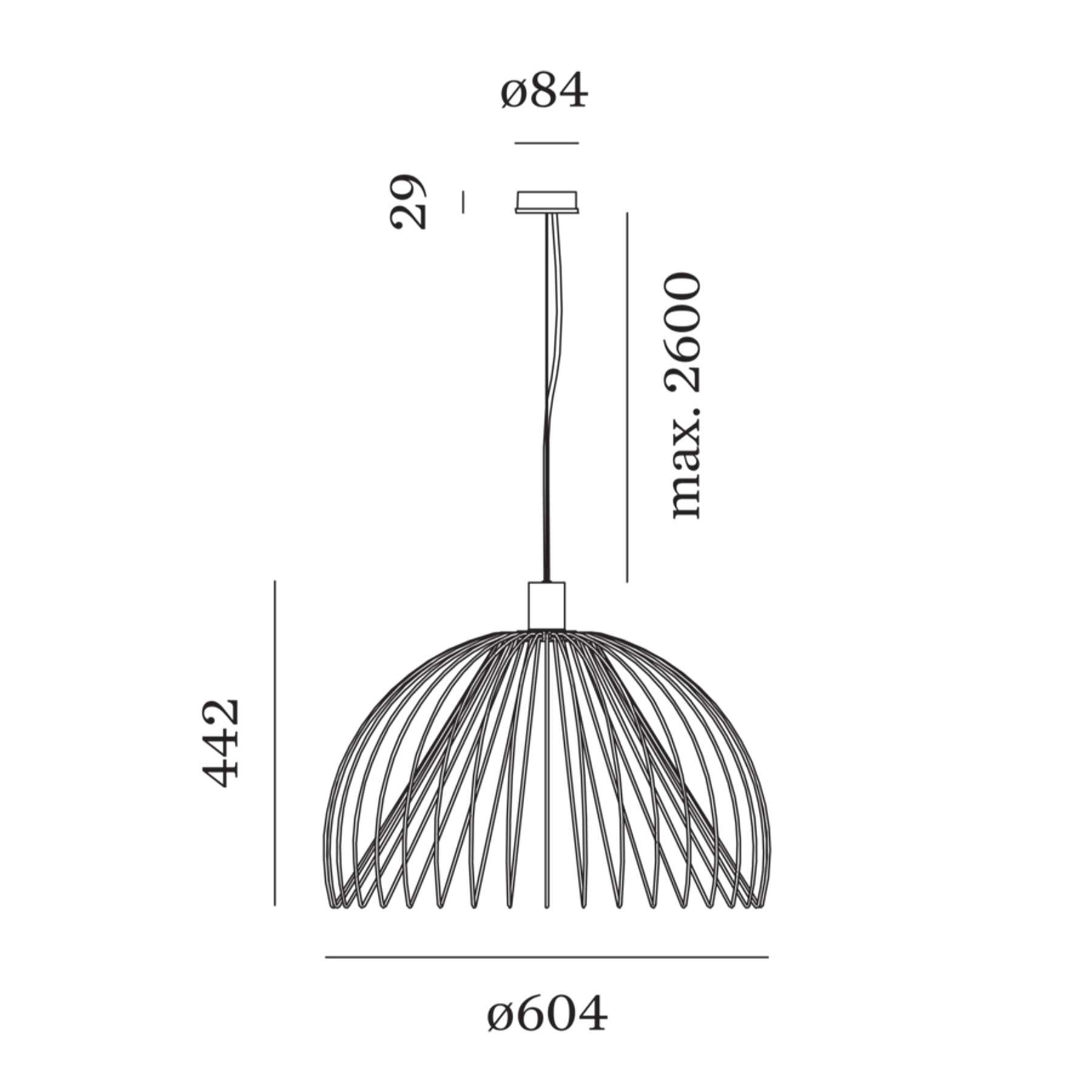 Wever and Ducré Wiro Globe 2.0 závěsné svítidlo