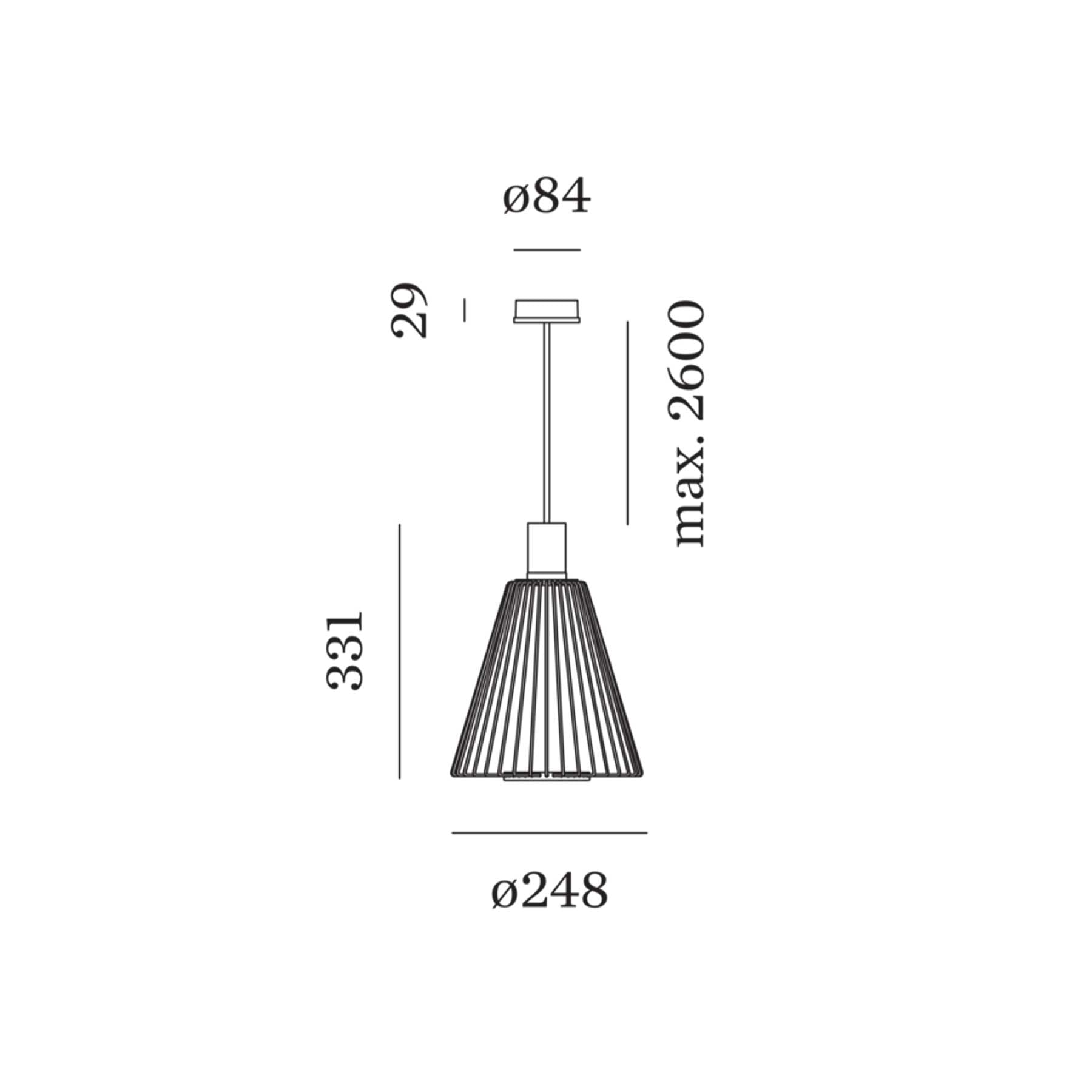 Wever and Ducré Wiro závěsné svítidlo
