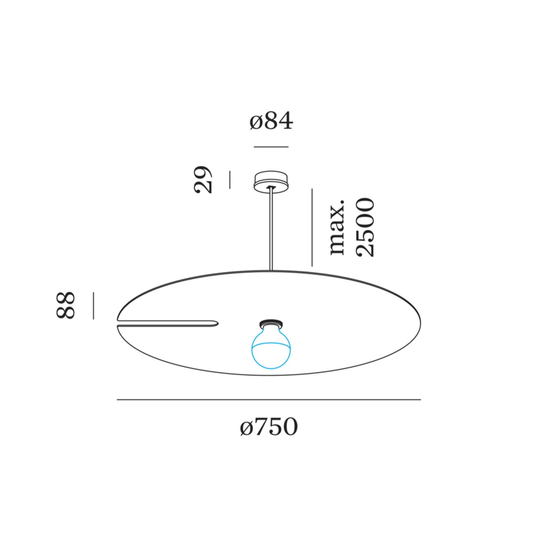 Wever and Ducré MIRRO závěsné svítidlo
