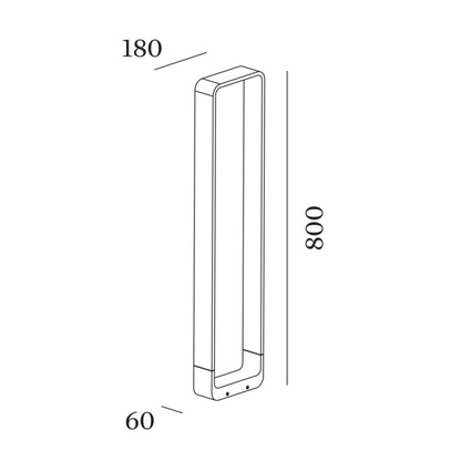 Wever and Ducré TAPE sloupkové svítidlo IP65