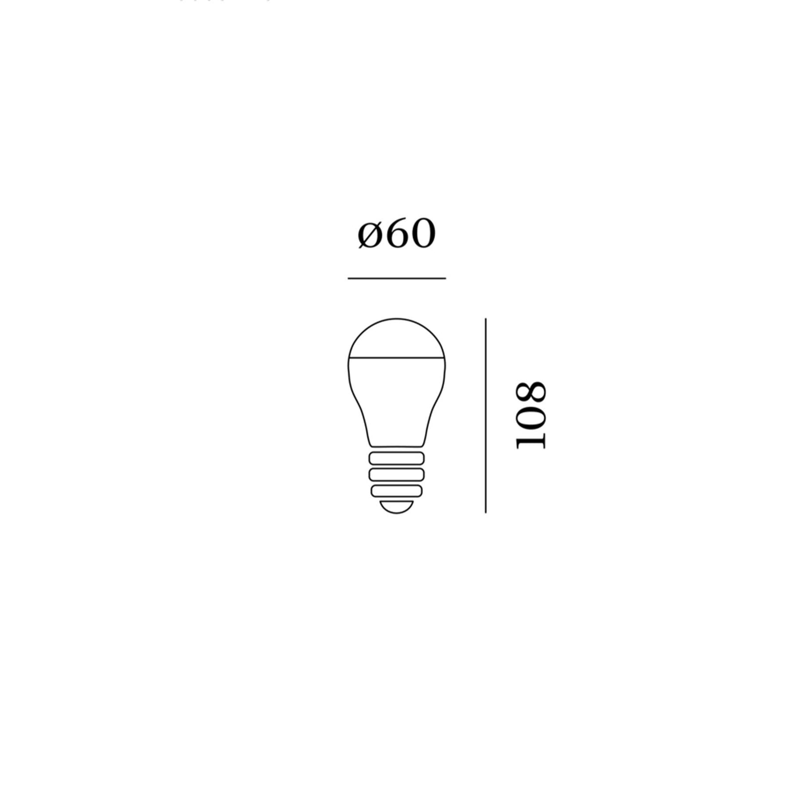 LED žárovka A60 E27 2700K 5.5W Zlatá