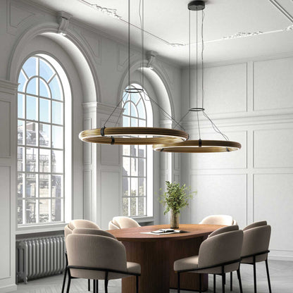 Aromas Elli LED závěsné kruhové svítidlo stmívatelné