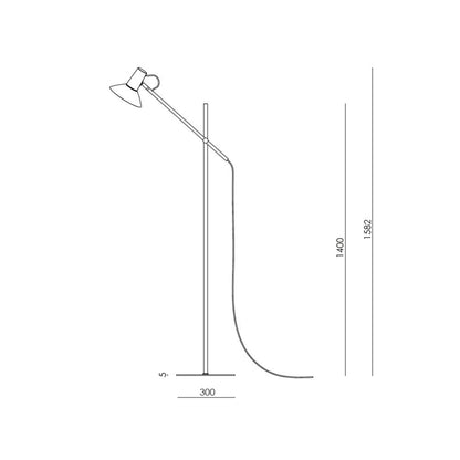 Aromas Hudo E27 gulvlampe