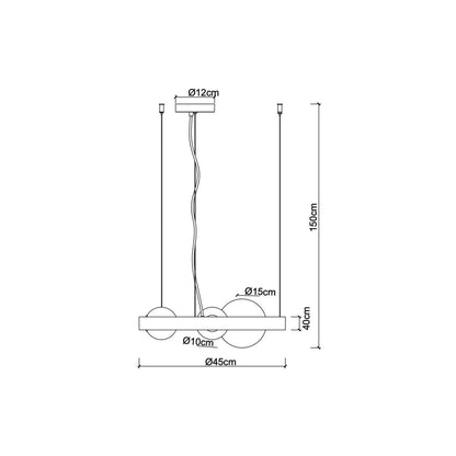 Faneurope Sonetto G9 kruhové závěsné svítidlo