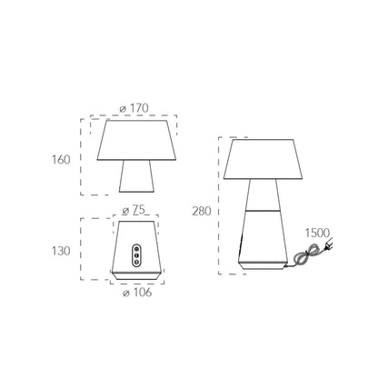 Faneurope Decibel LED přenosné svítidlo s reproduktorem