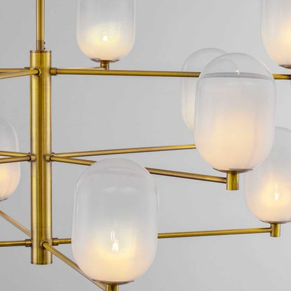 Nova Luce Balor G9 skleněný závěsný lustr