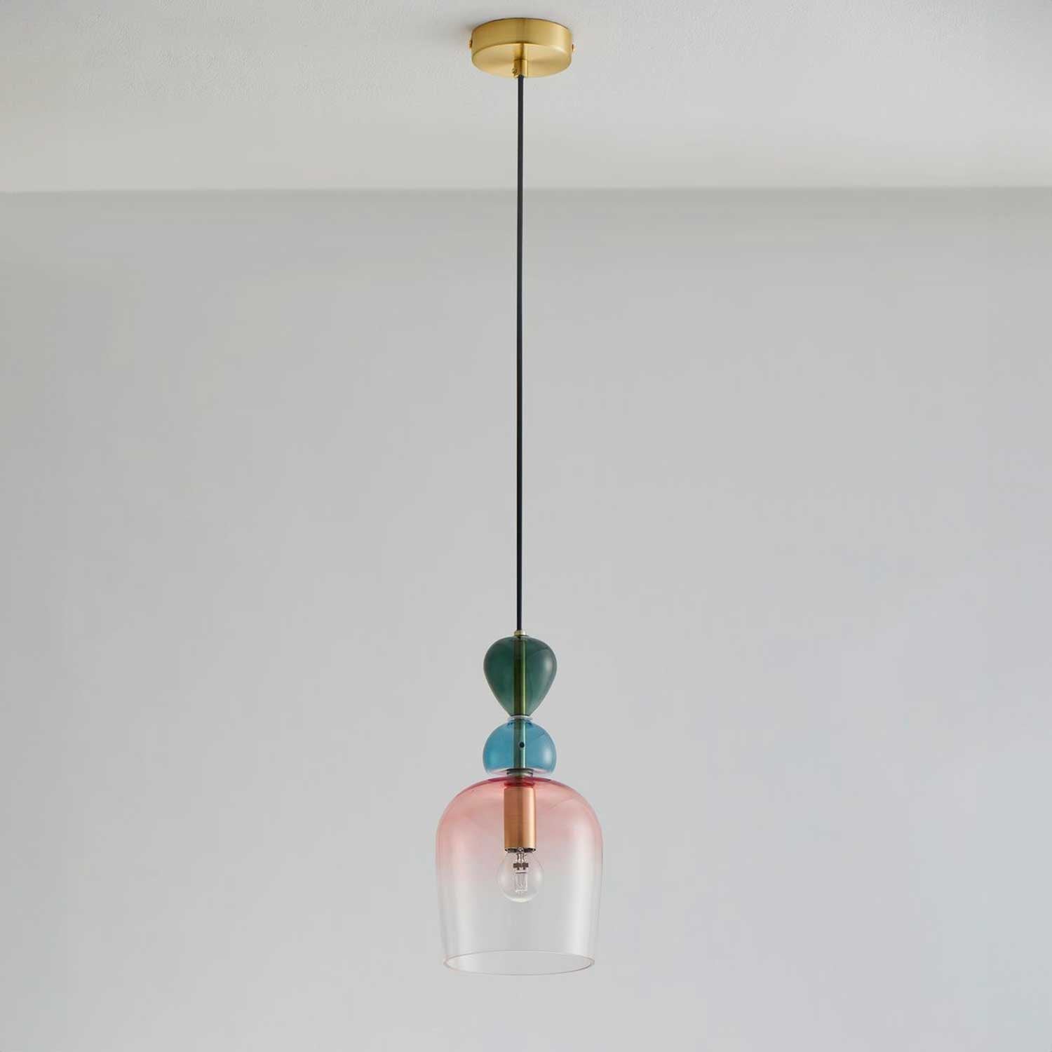 Nova Luce Murano E14 skleněné závěsné svítidlo