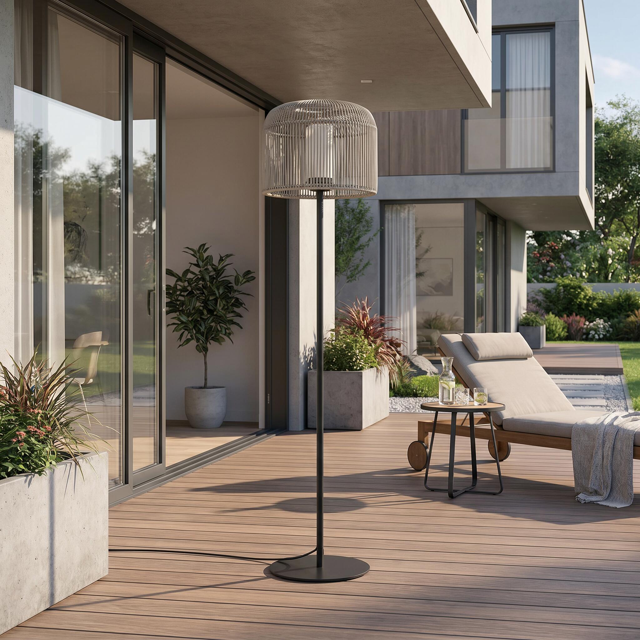 VK Light Keli E27 udendørs standerlampe IP44
