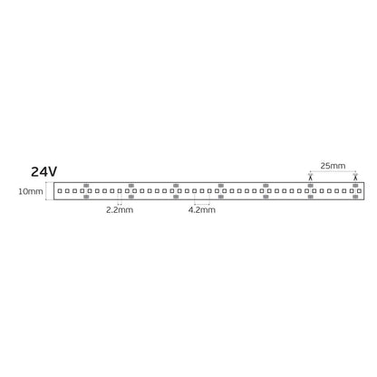 LED-bånd 24V CRI90 IP20 2700K (5 m)