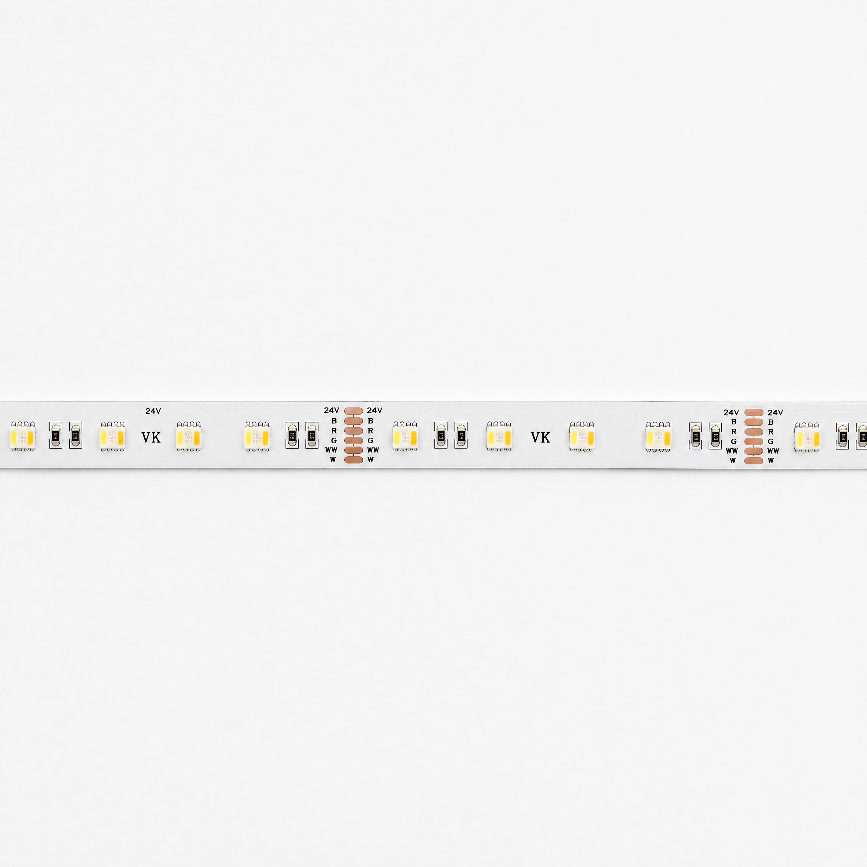 LED-bånd RGB+CCT 24V 18W/m CRI90 IP20 2400K–6000K (5 m)