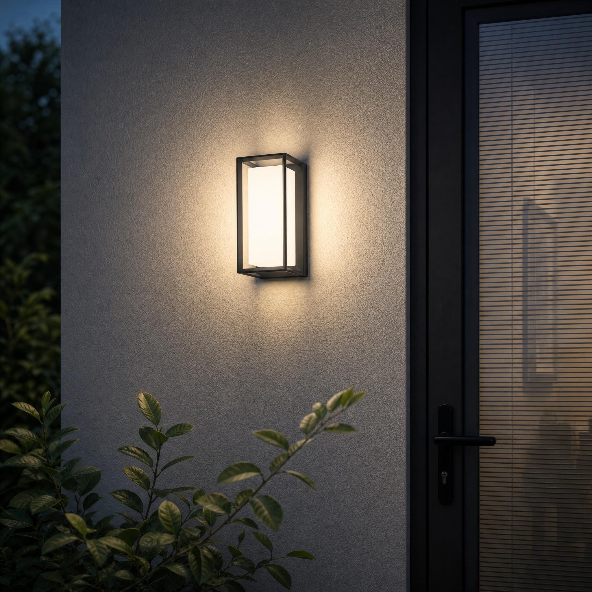 VK Light Neon LED-væglampe IP65, rektangulær