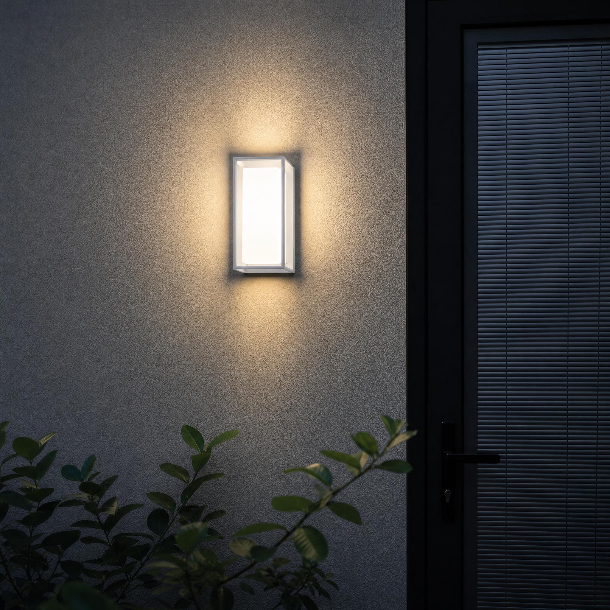 VK Light Neon LED-væglampe IP65, rektangulær