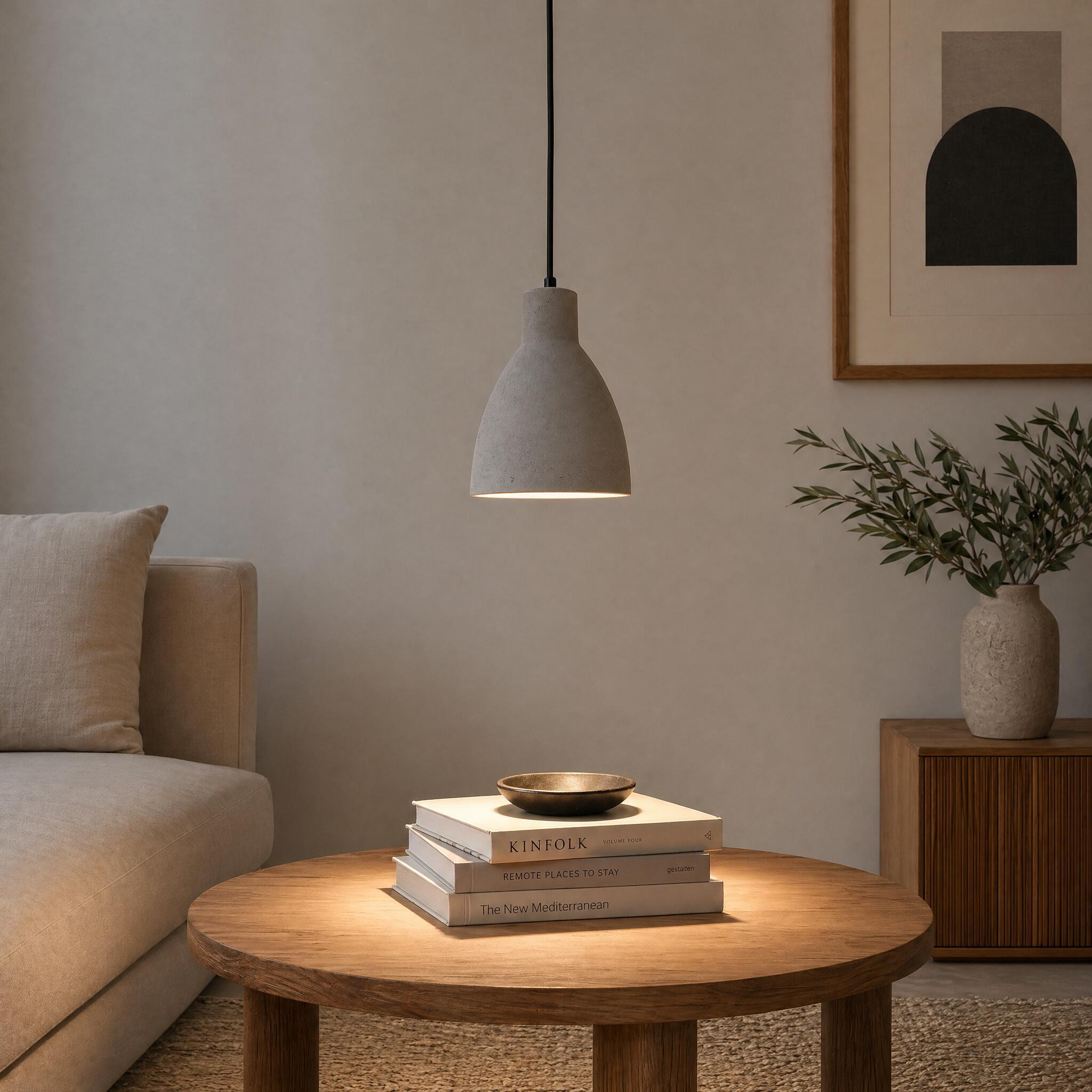 VK Light Remy E27 hængende betonlampe
