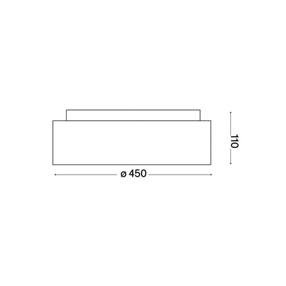 Ideal lux Ziggy LED kruhové stropní svítidlo černé